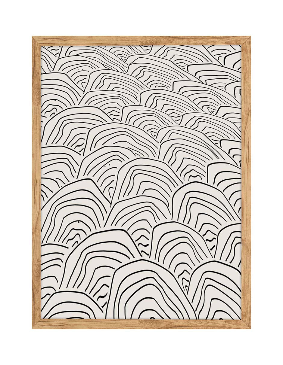 Escamado: cuadro decorativo, vista 3 (madera)