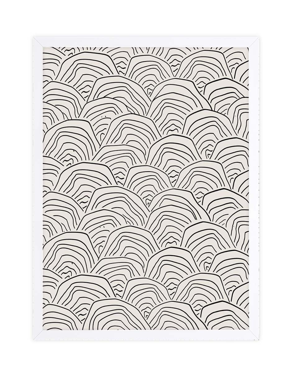 Escamas: cuadro decorativo, vista 3 (blanco)