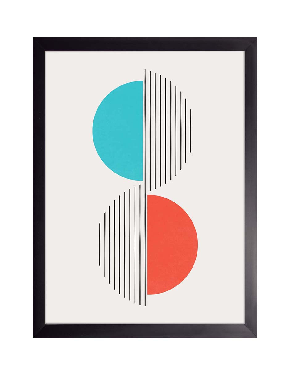 Escisión: cuadro decorativo, vista 5 (negro)