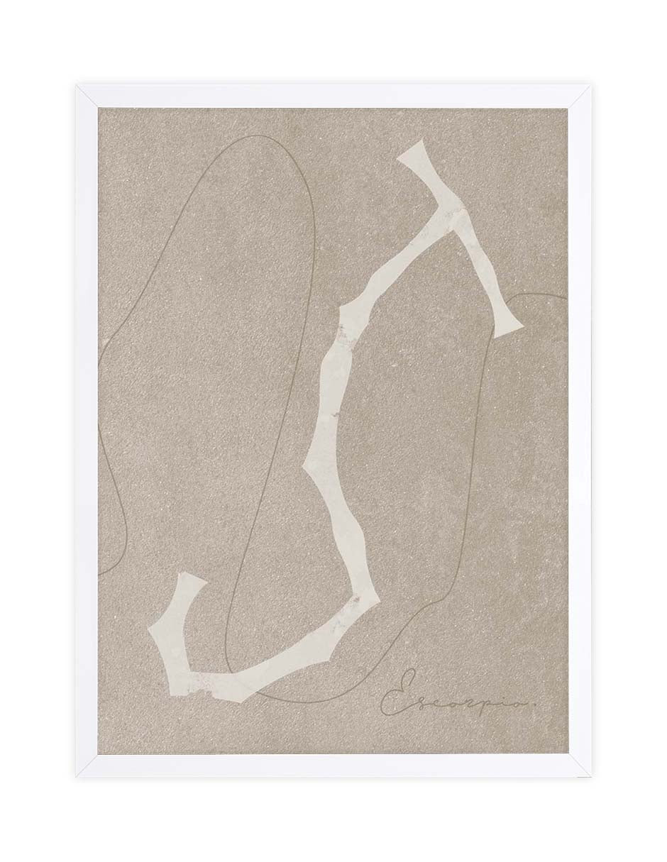 Escorpio: cuadro decorativo, vista 3 (blanco)