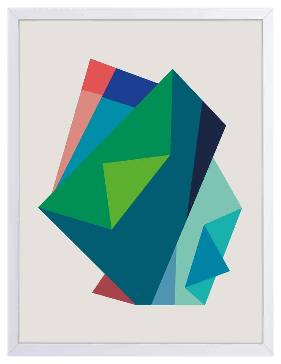 Esmeralda: cuadro decorativo, vista 5 (blanco)