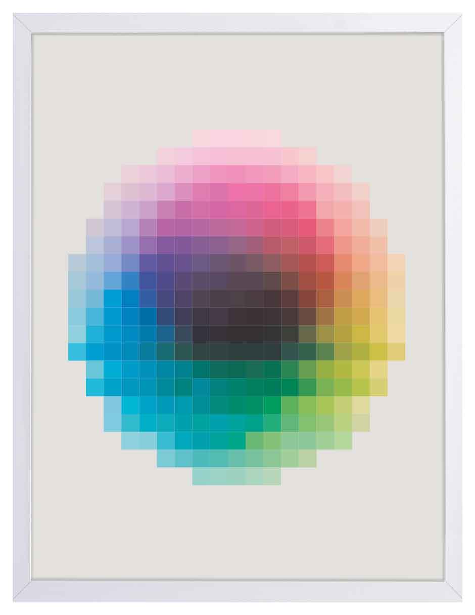 Espectro: cuadro decorativo, vista 5 (blanco)