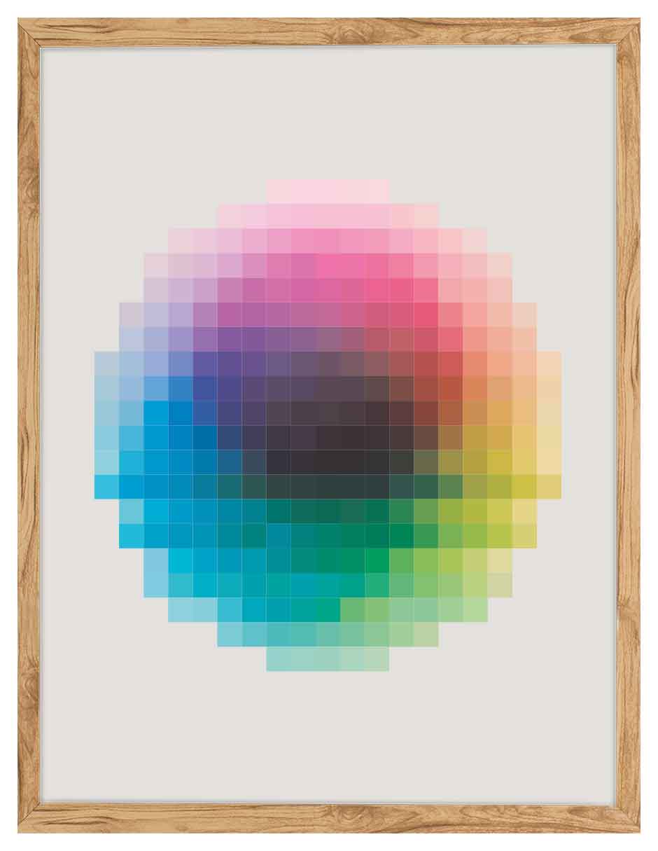 Espectro: cuadro decorativo, vista 6 (madera)