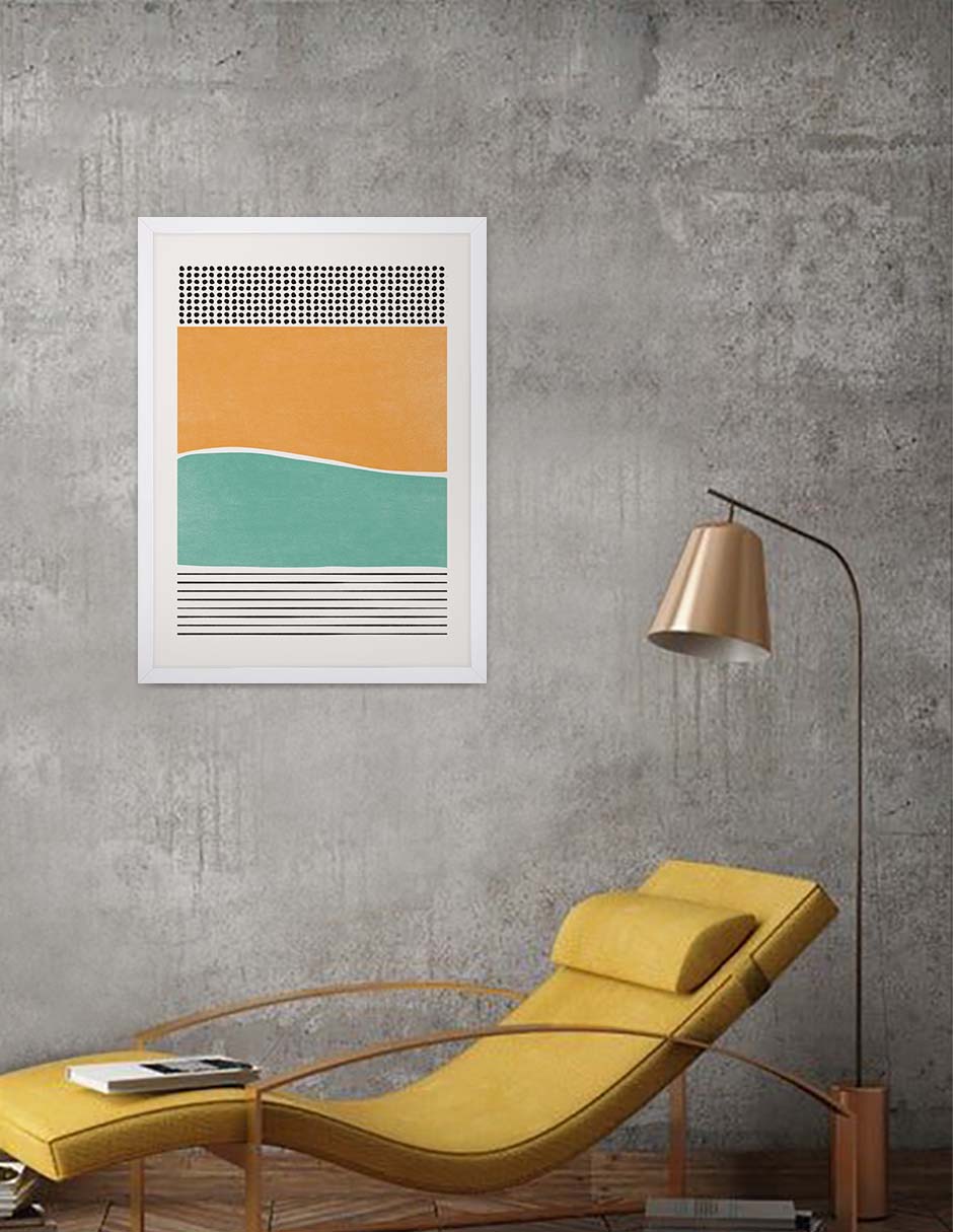 Estampa Verde: cuadro decorativo, vista 4 (blanco ambiente)