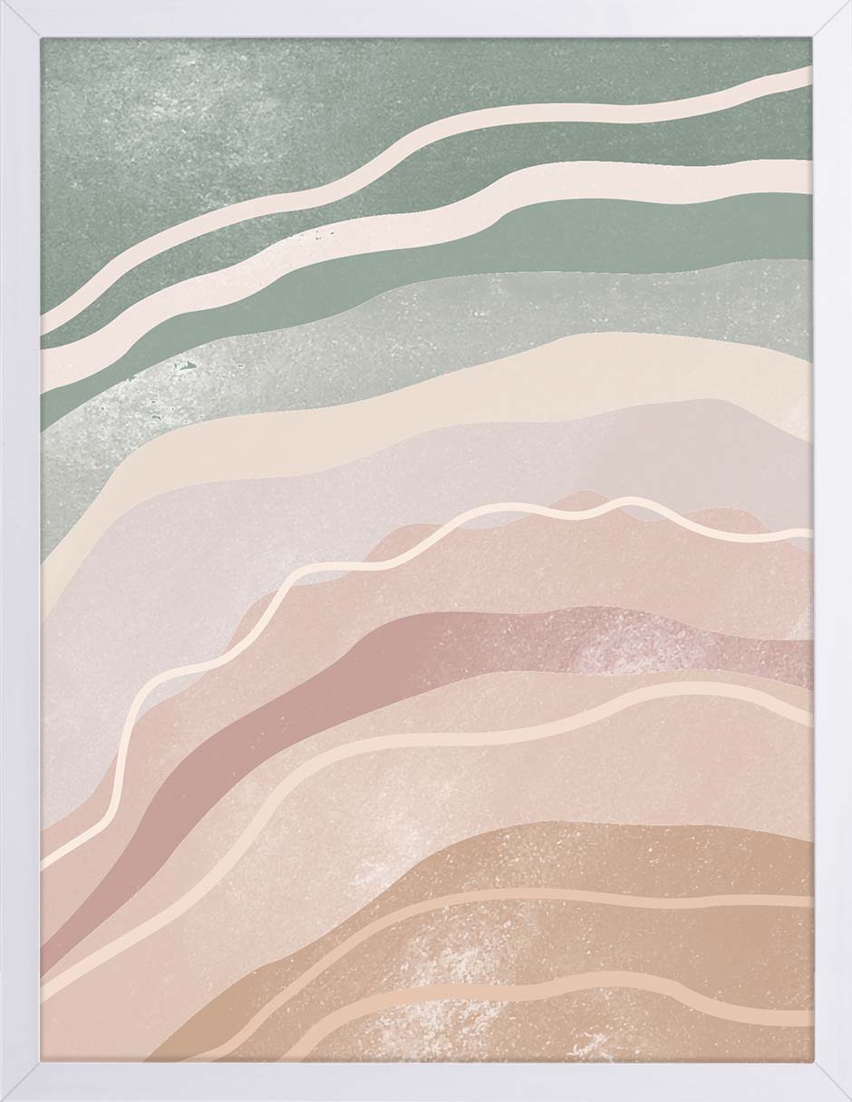 Estratos: cuadro decorativo, vista 5 (blanco)