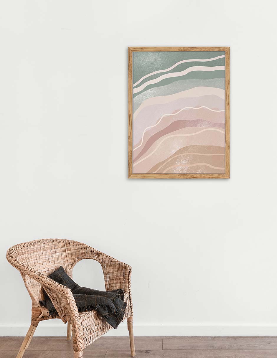 Estratos: cuadro decorativo, vista 2 (madera ambiente)