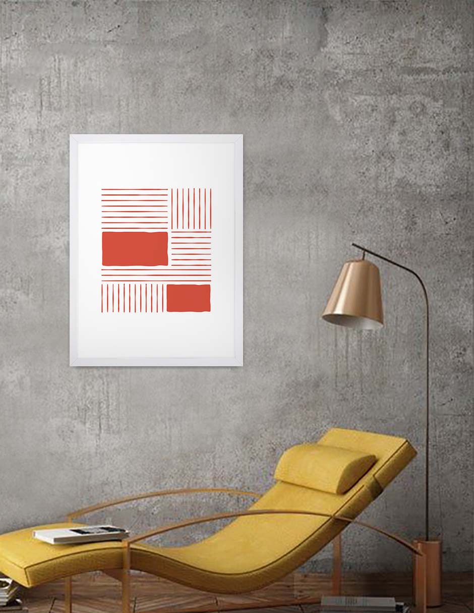 Fachada: cuadro decorativo, vista 4 (blanco ambiente)