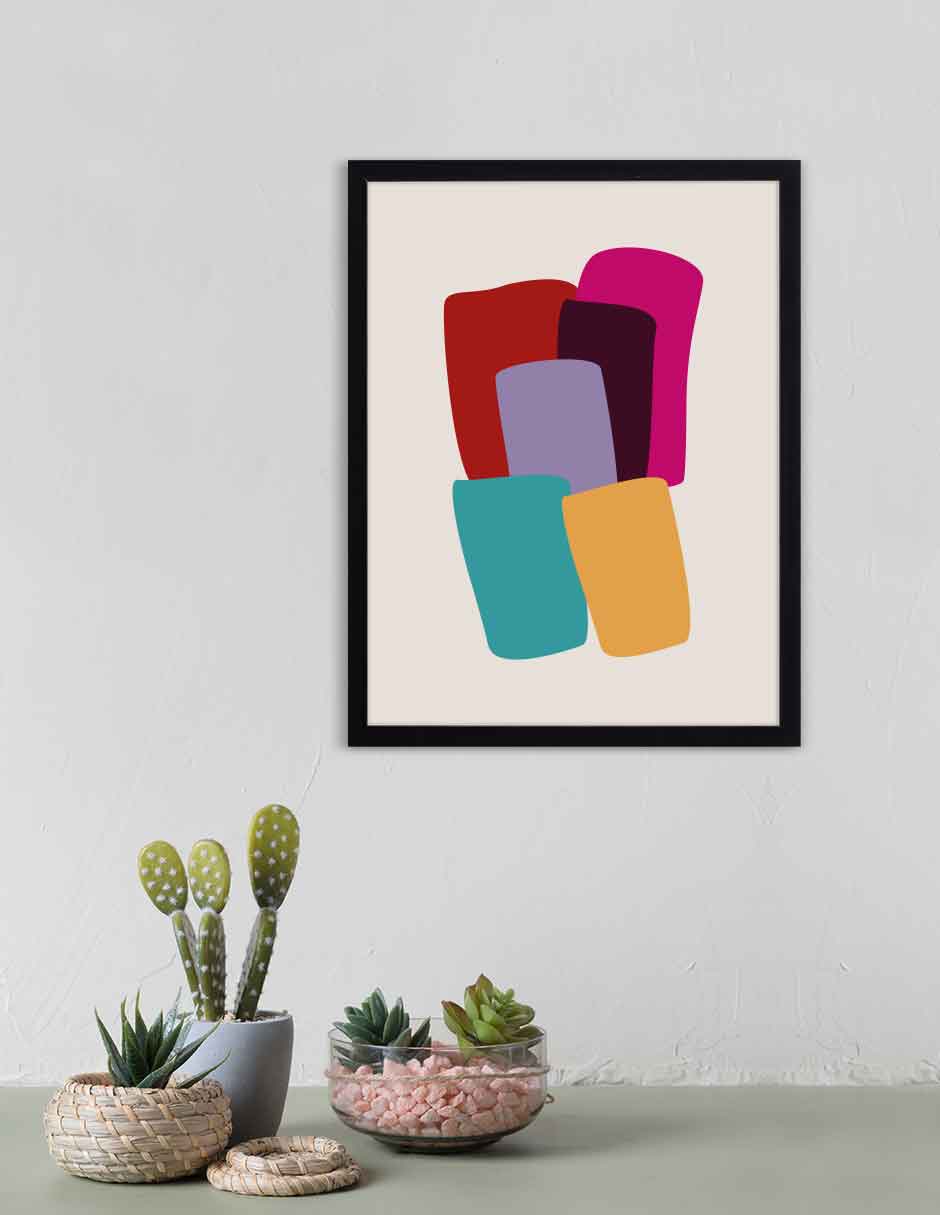 Fardos: cuadro decorativo, vista 2 (negro)