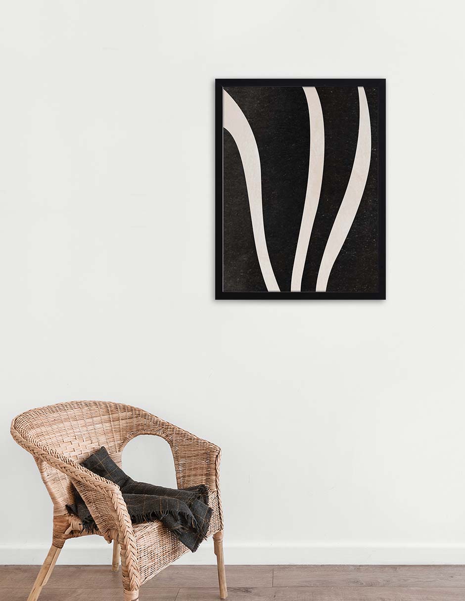 Filamentos: cuadro decorativo, vista 2 (negro ambiente)