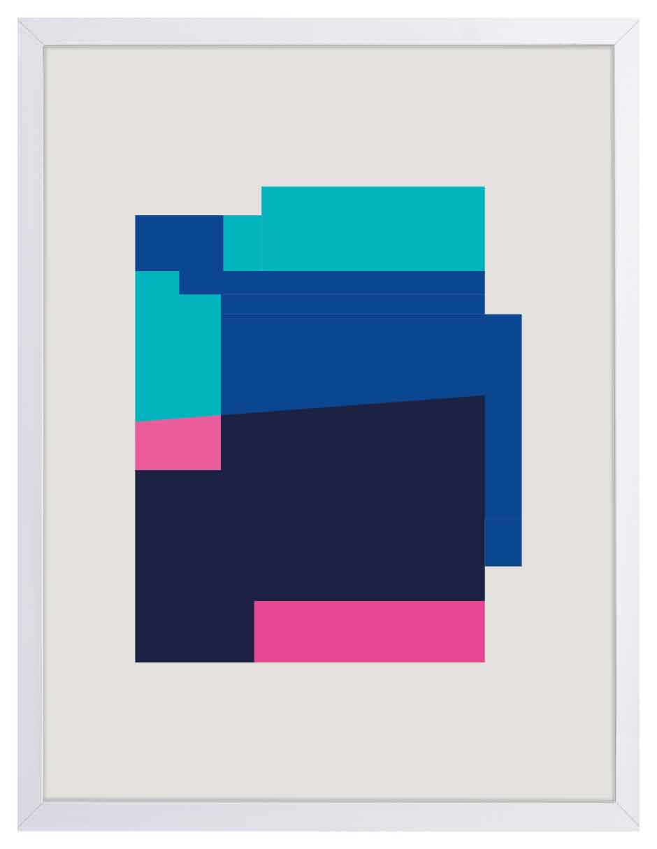 Fondeadero: cuadro decorativo, vista 5 (blanco)