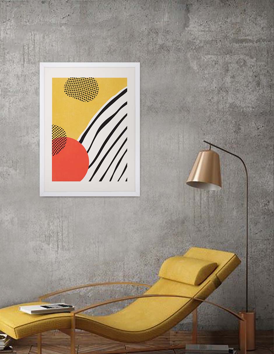 Fulgor: cuadro decorativo, vista 4 (blanco ambiente)