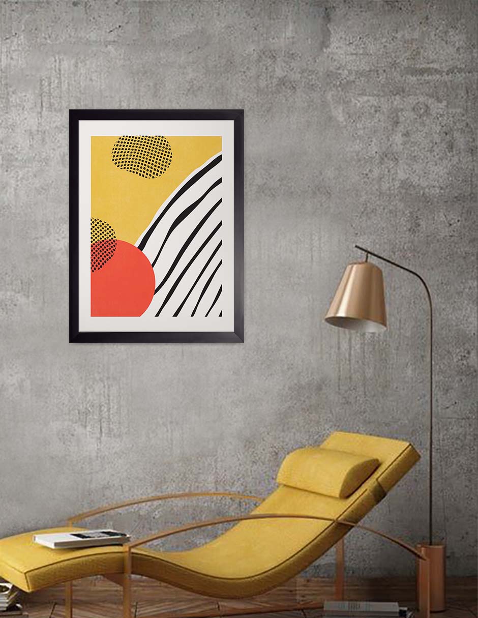 Fulgor: cuadro decorativo, vista 2 (negro ambiente)