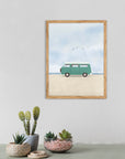 Furgoneta: cuadro decorativo, vista 2 (madera ambiente)