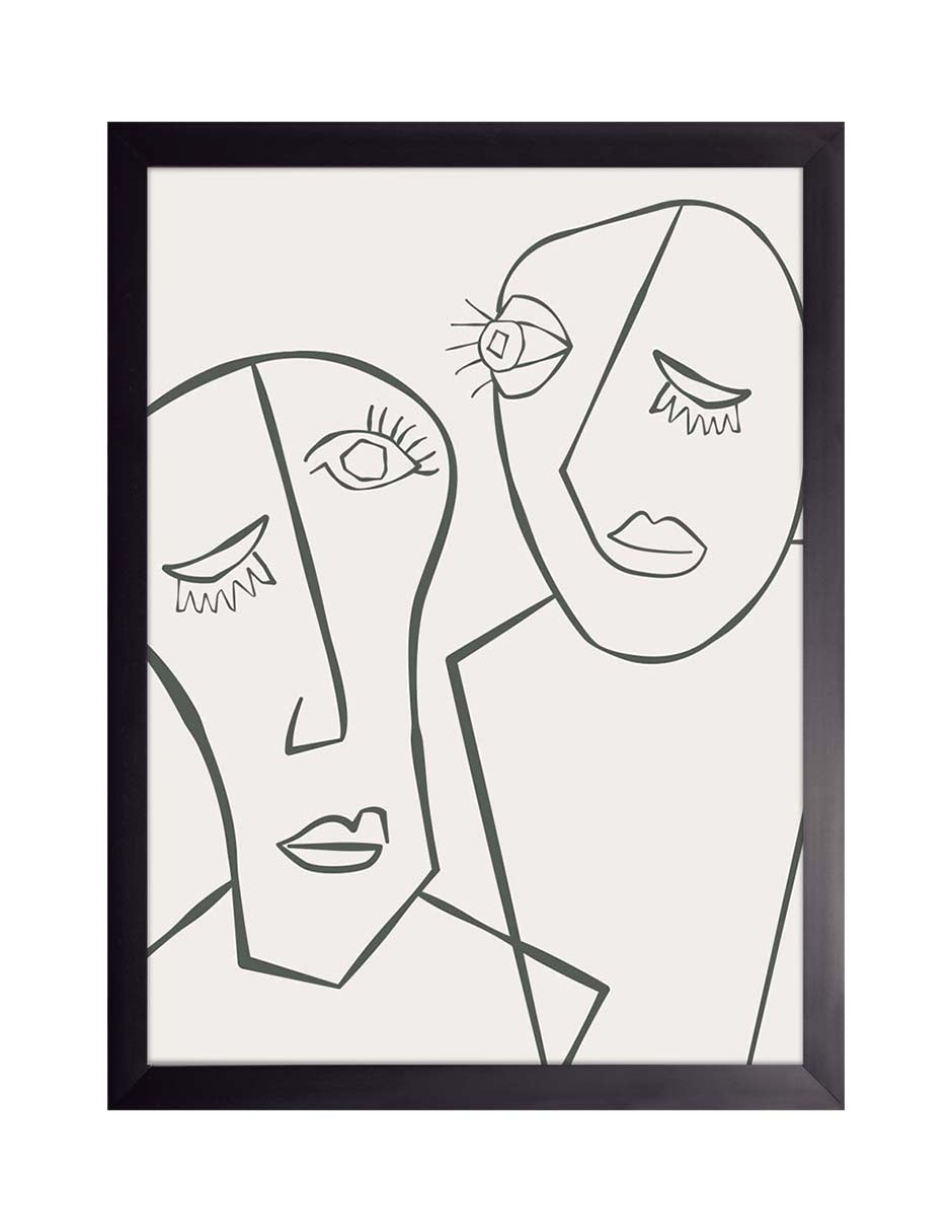 Gemelos: cuadro decorativo, vista 5 (negro)