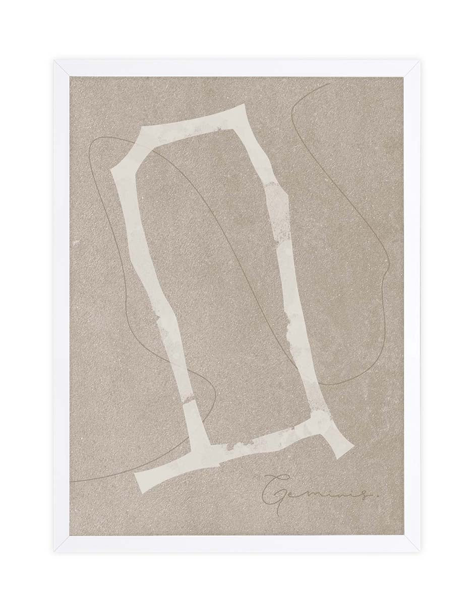 Géminis: cuadro decorativo, vista 3 (blanco)