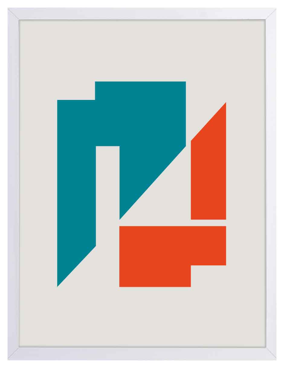 Giro: cuadro decorativo, vista 5 (blanco)