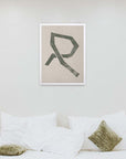 Glifo: cuadro decorativo, vista 4 (blanco ambiente)
