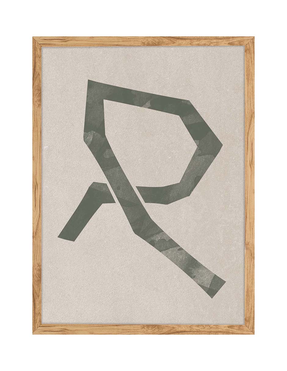 Glifo: cuadro decorativo, vista 5 (madera)