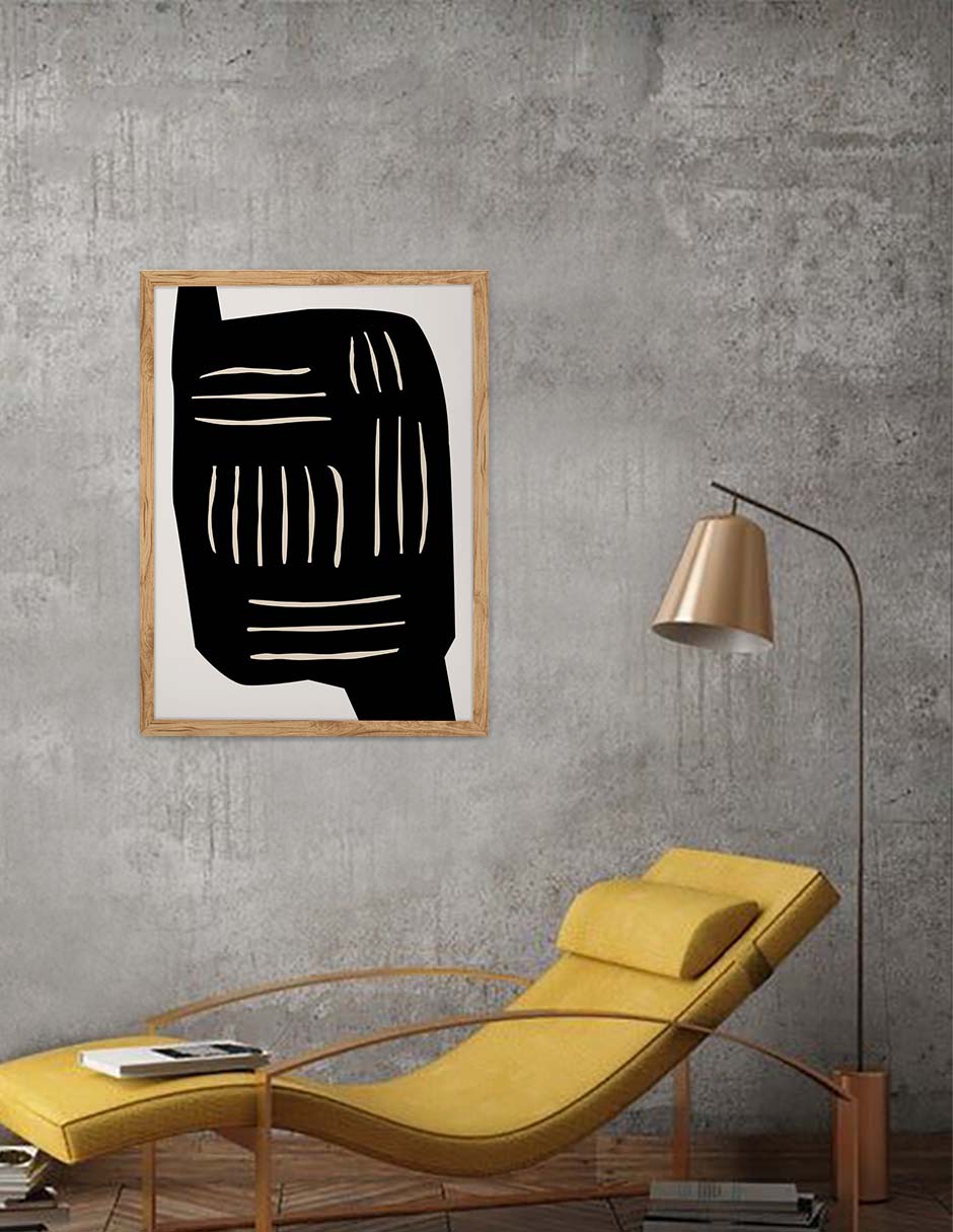 Ídolo: cuadro decorativo, vista 2 (madera render)