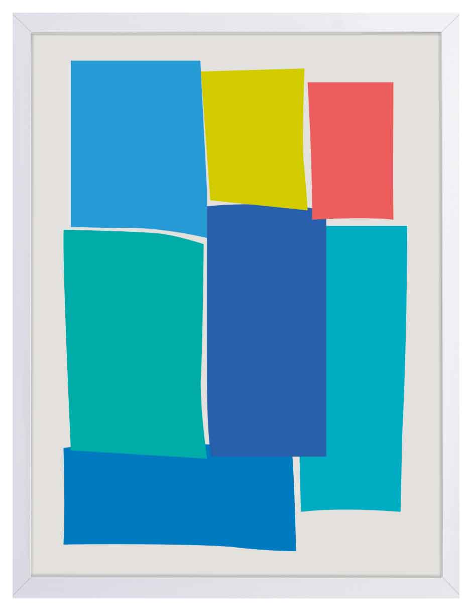 Ladrillos: cuadro decorativo, vista 5 (blanco)