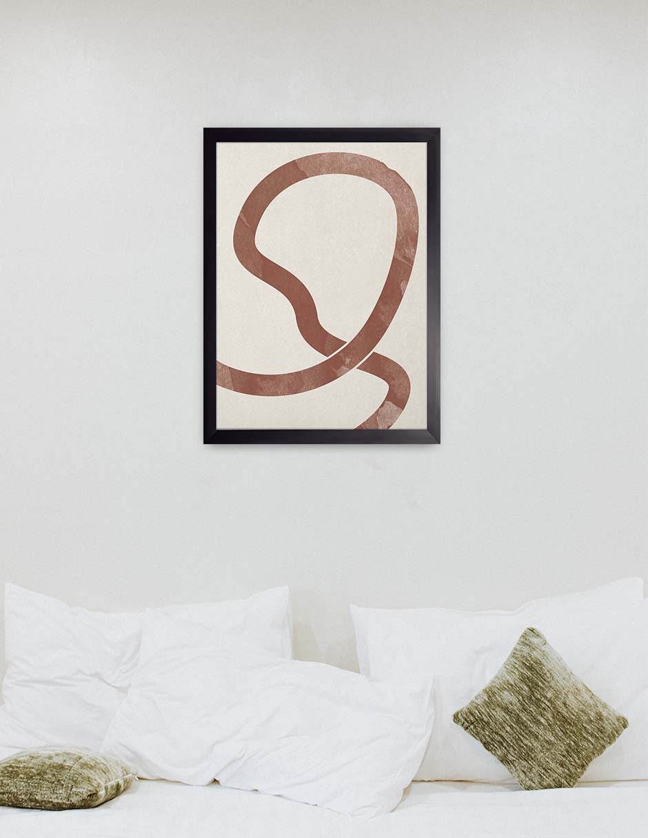 Lazada: cuadro decorativo, vista 2 (negro ambiente)