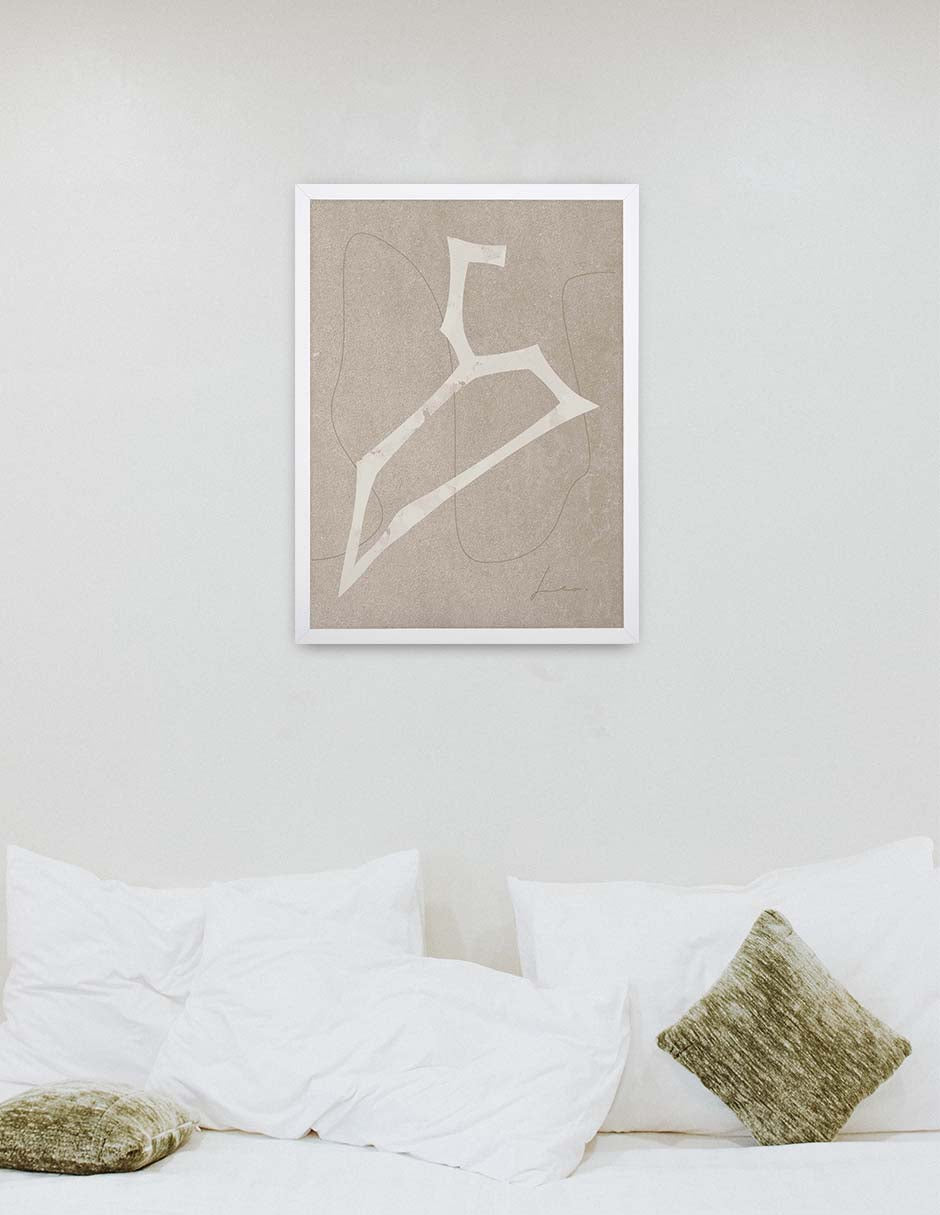 Leo: cuadro decorativo, vista 4 (blanco ambiente)