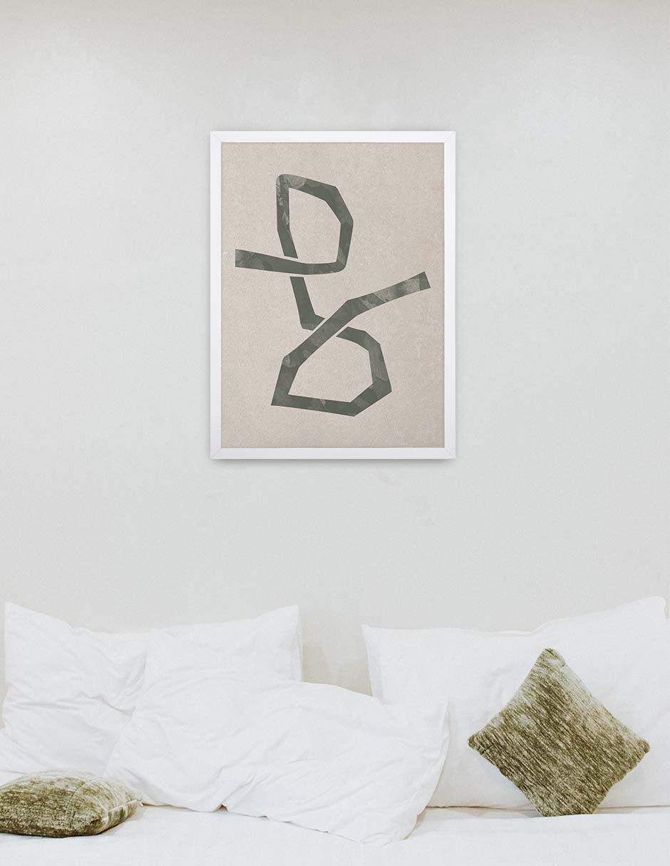 Ligadura: cuadro decorativo, vista 4 (blanco ambiente)