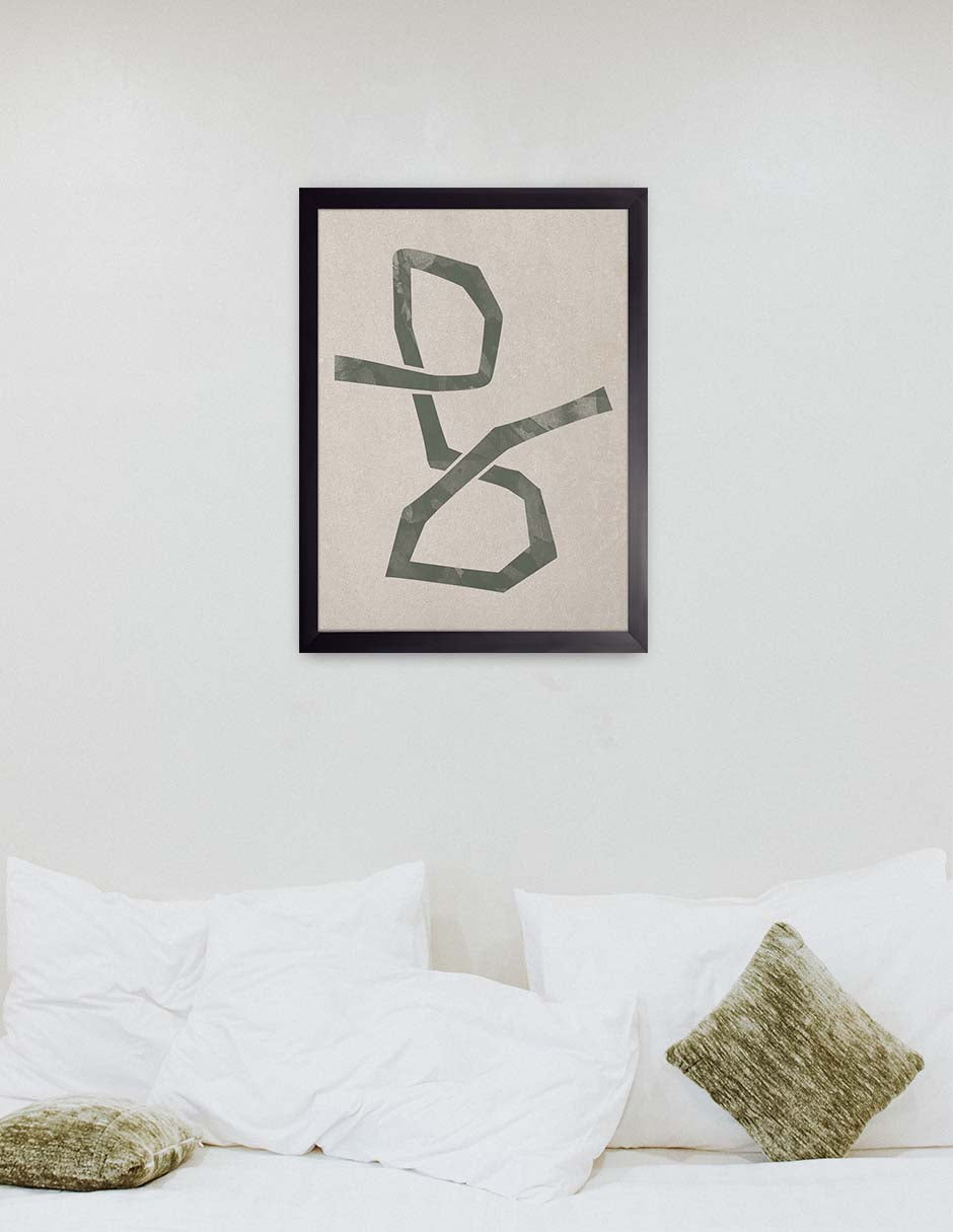 Ligadura: cuadro decorativo, vista 2 (negro ambiente)