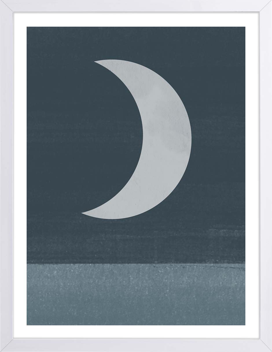 Luna Nocturna: cuadro decorativo, vista 5 (blanco)