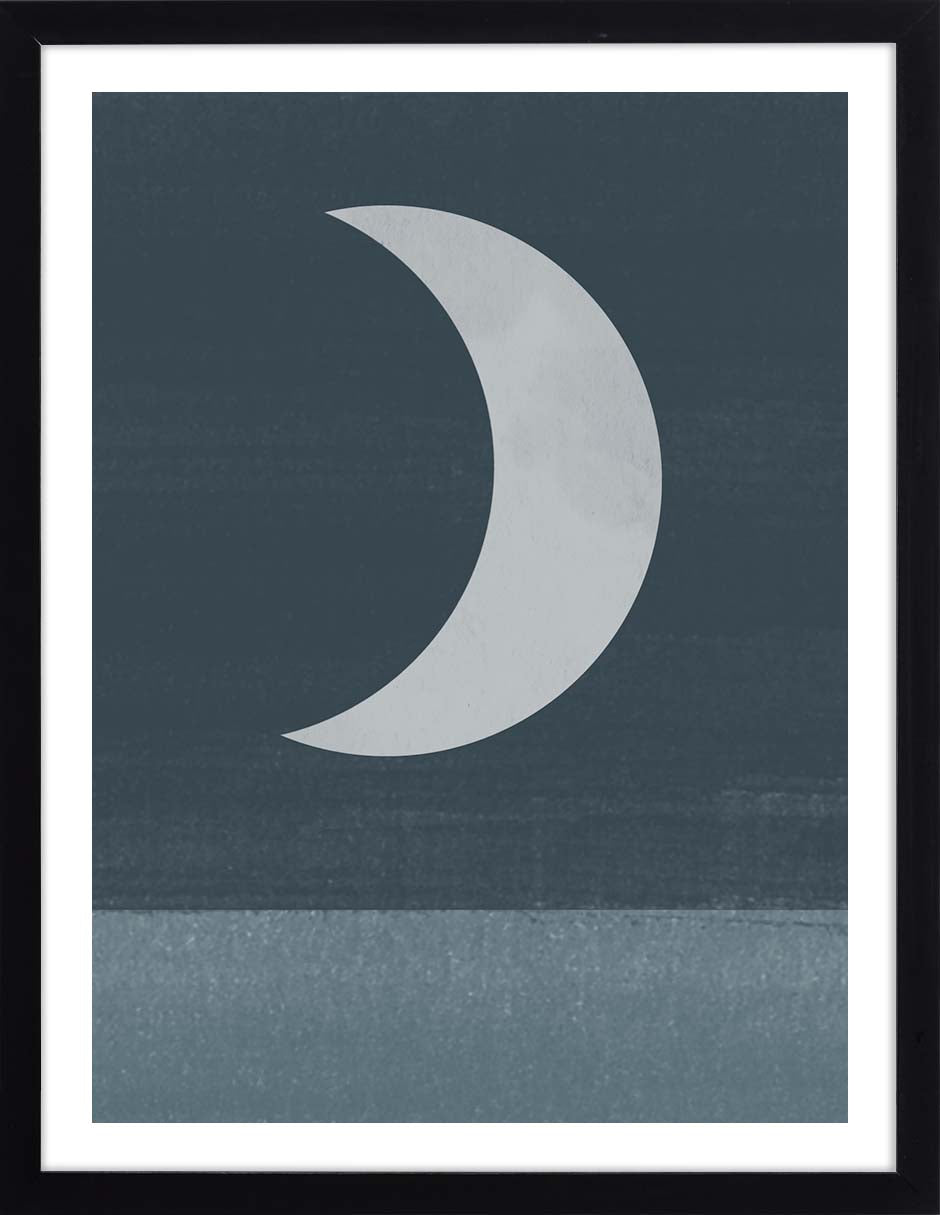 Luna Nocturna: cuadro decorativo, vista 6 (negro)