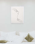 Manos Delicadas: cuadro decorativo, vista 4 (blanco render)