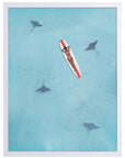 Mantarrayas: cuadro decorativo, vista 6 (blanco)