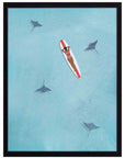Mantarrayas: cuadro decorativo, vista 5 (negro)