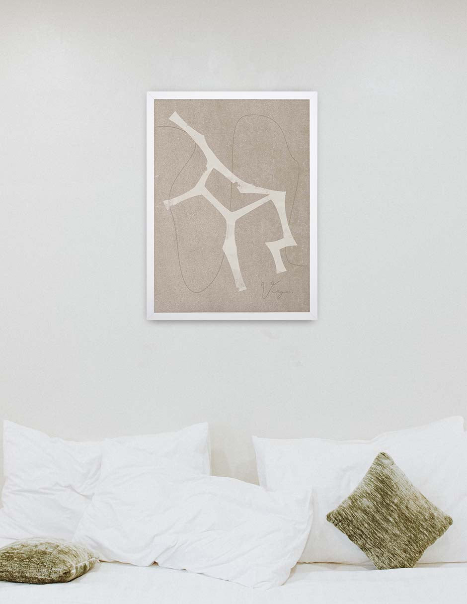 Mapa de Arena: cuadro decorativo, vista 4 (blanco ambiente)