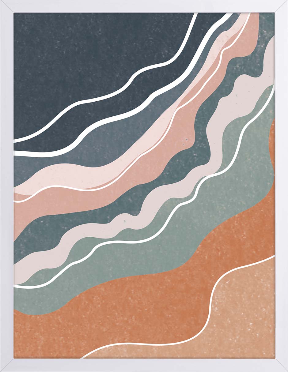 Mar Cobrizo: cuadro decorativo, vista 5 (blanco)