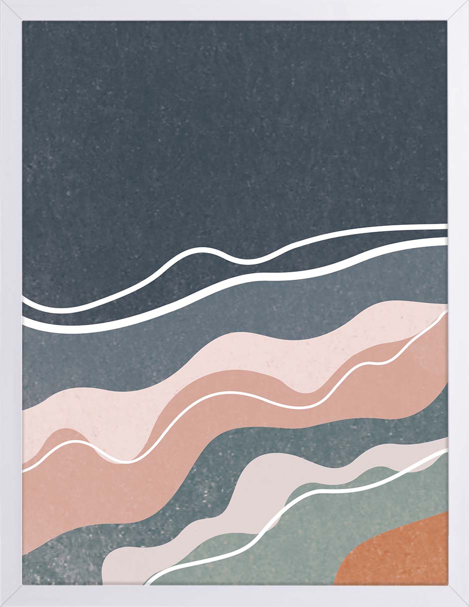 Mar Pizarra: cuadro decorativo, vista 5 (blanco)