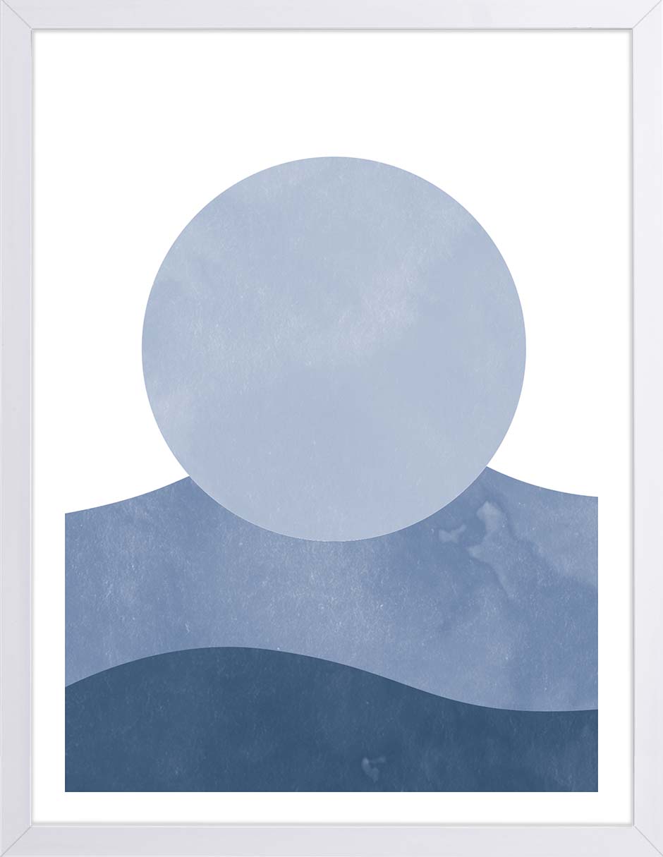 Marea Azul: cuadro decorativo, vista 5 (blanco)