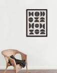Medias Lunas: cuadro decorativo, vista 2 (negro ambiente)