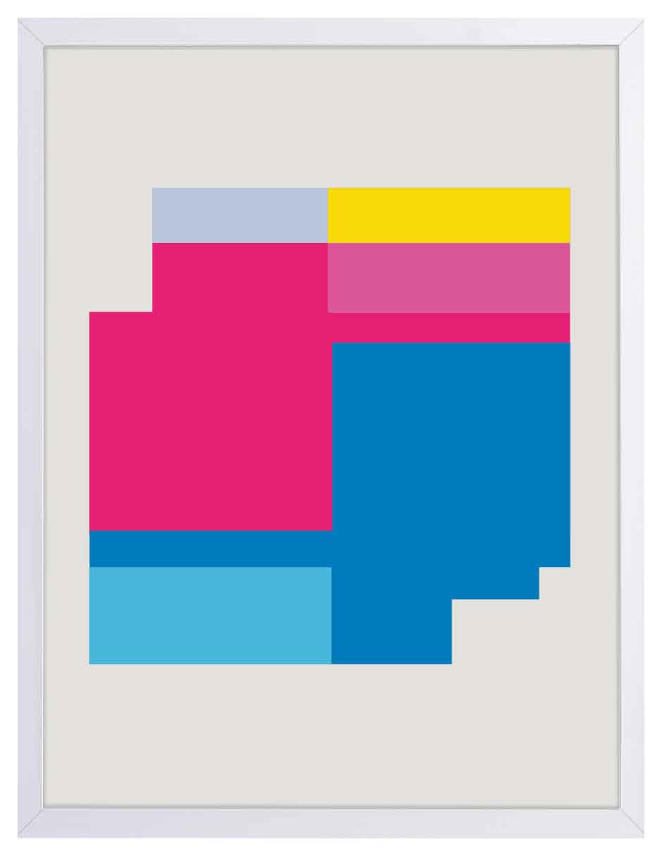 Metrópoli: cuadro decorativo, vista 5 (blanco)
