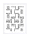Mimbre: cuadro decorativo, vista 3 (blanco)