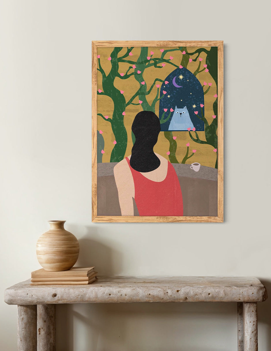 Mirador: cuadro decorativo, vista 4 (madera ambiente)
