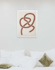 Nudo: cuadro decorativo, vista 4 (blanco ambiente)