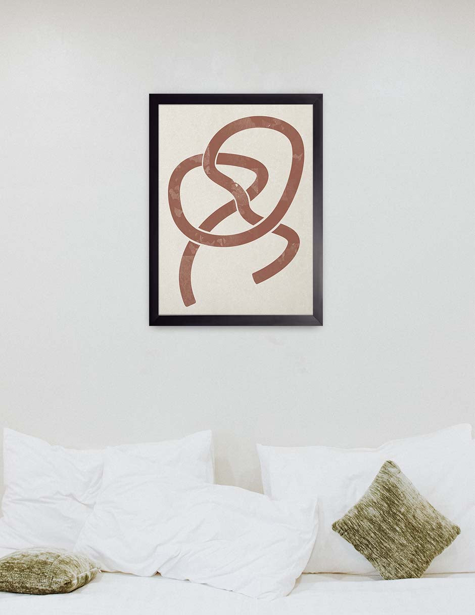Nudo: cuadro decorativo, vista 2 (negro ambiente)