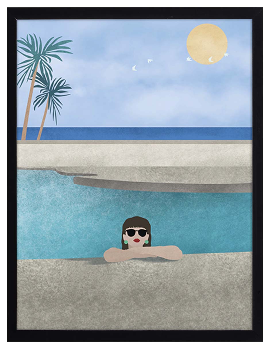 Oasis: cuadro decorativo, vista 5 (negro)