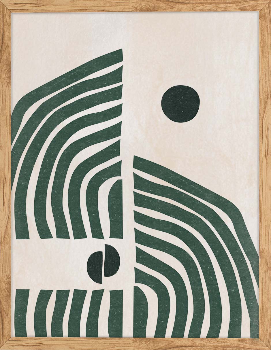 Ola Verde: cuadro decorativo, vista 5 (madera)