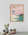 Palmar: cuadro decorativo, vista 2 (madera ambiente)