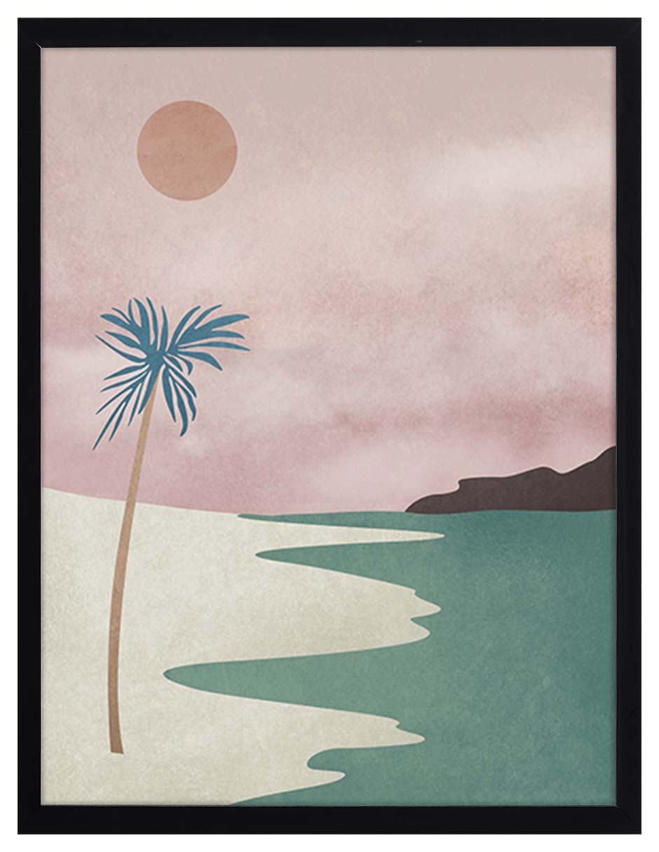 Palmar: cuadro decorativo, vista 5 (negro)