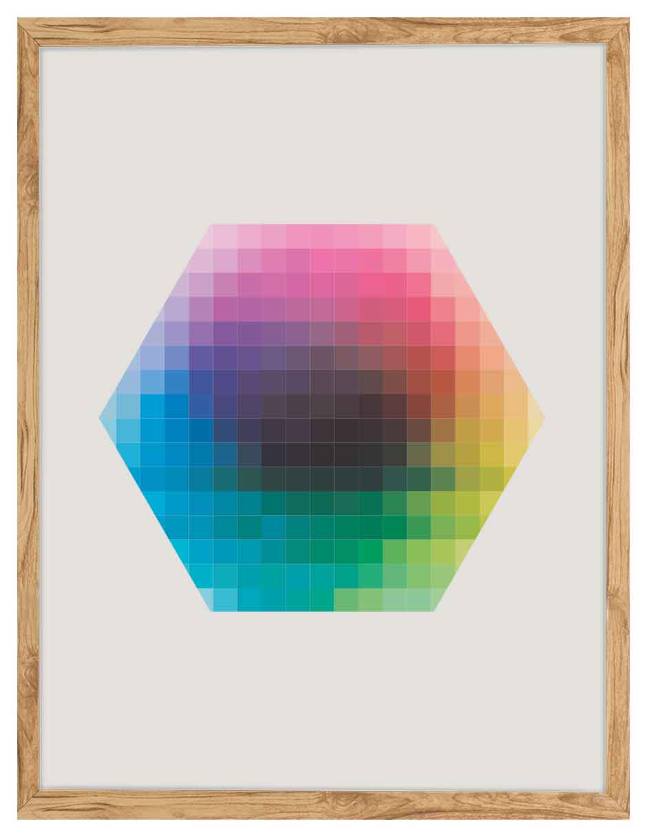 Panal: cuadro decorativo, vista 6 (madera)