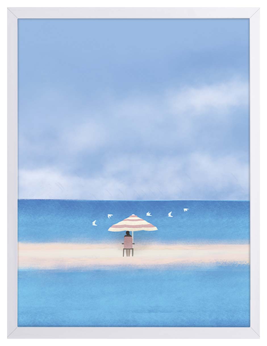 Parasol: cuadro decorativo, vista 6 (blanco)