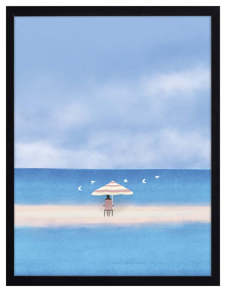 Parasol: cuadro decorativo, vista 5 (negro)